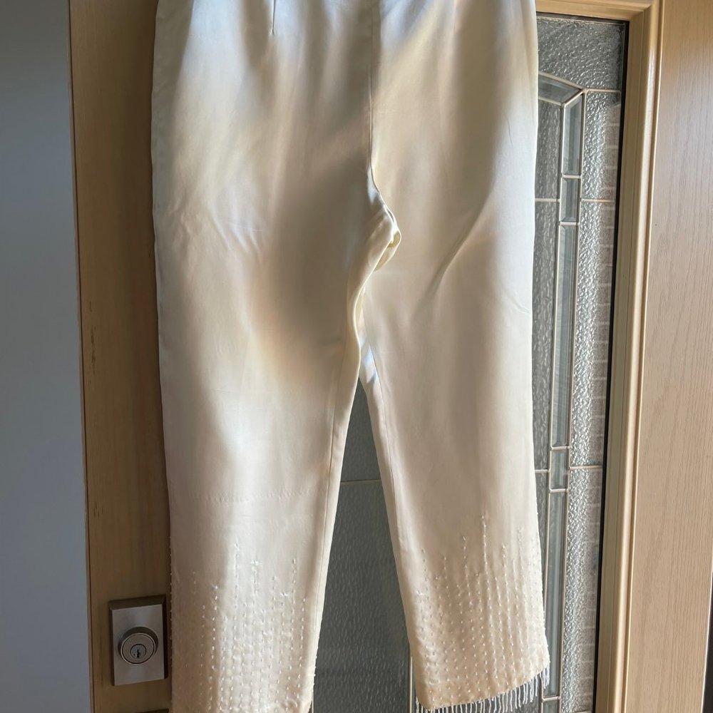 Pants Cream Satin